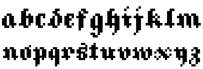 8Fraktura RC Regular Font LOWERCASE