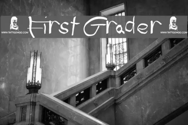 [First Grader] Font examples