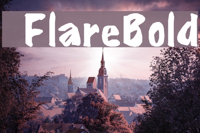 ©FlareBold Font examples