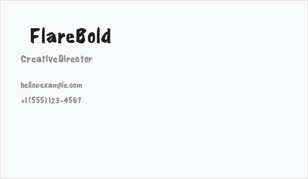 ©FlareBold Business Card