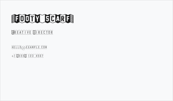 [FoOtY-ScArF] Business Card