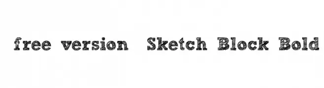 [free version] Sketch Block Bold  免费字体下载
