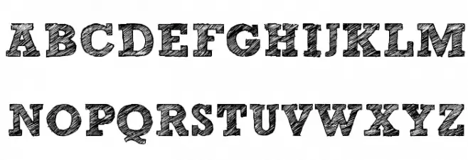 [free version] Sketch Block Bold Schriftart Groß