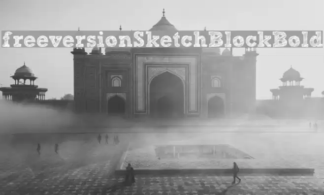 [free version] Sketch Block Bold フォント examples