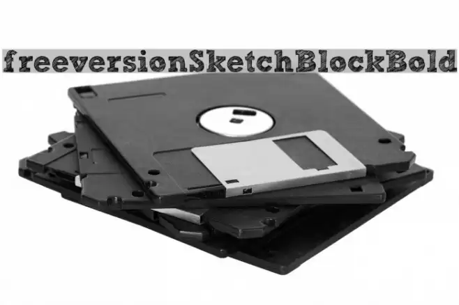[free version] Sketch Block Bold フォント examples
