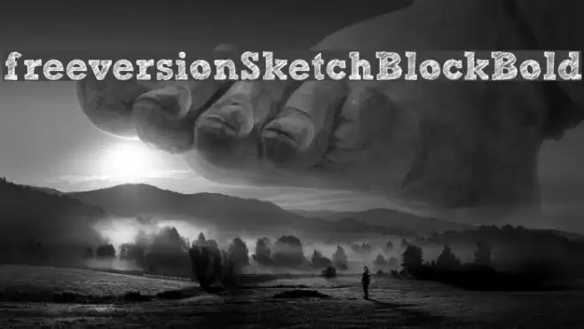 [free version] Sketch Block Bold フォント examples