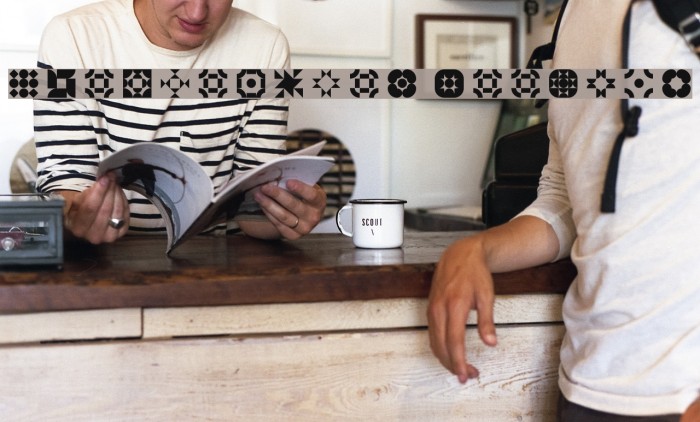 5Geomedings Regular Font examples