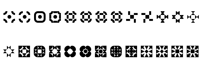 5Geomedings Regular Font LOWERCASE