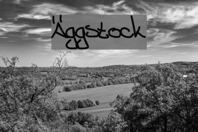 Äggstock फ़ॉन्ट examples