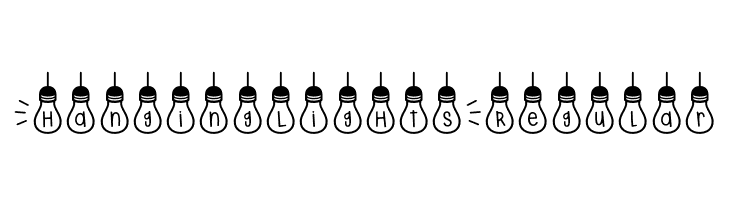 (Hanging Lights) Regular  font caratteri gratis