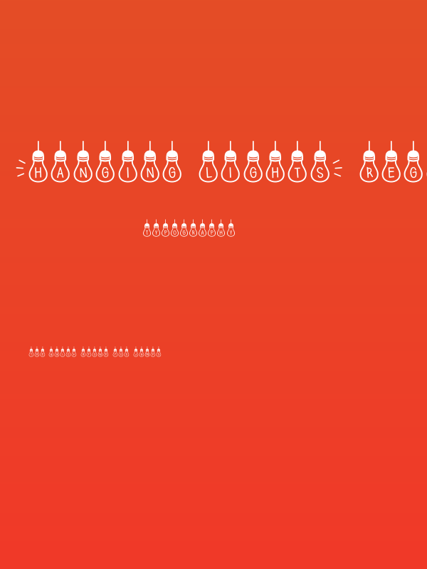 (Hanging Lights) Regular Poster