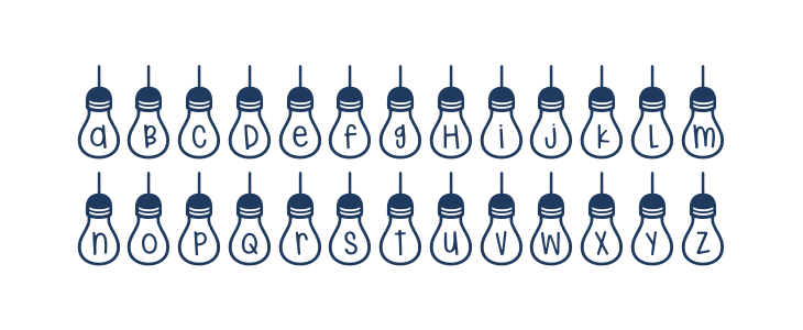 (Hanging Lights) Regular Lowercase