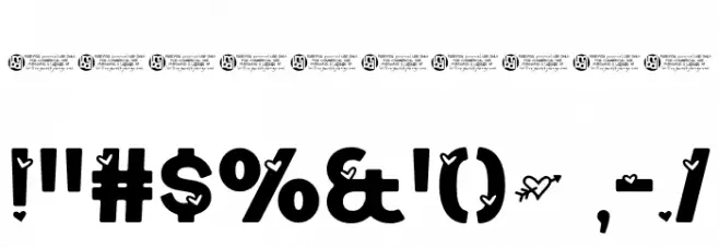 *Heart^Freaking^Tastic* Font OTHER CHARS