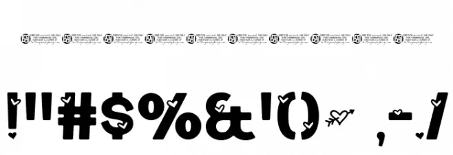 *Heart^Freaking^Tastic* Font OTHER CHARS
