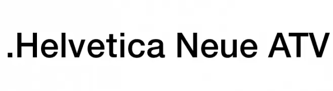 .Helvetica Neue ATV  Fuentes Gratis Descargar