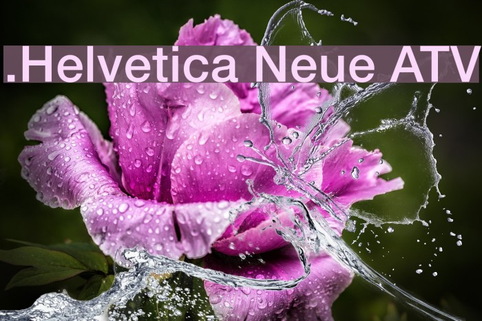 .Helvetica Neue ATV Example 1