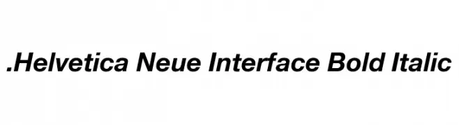 .Helvetica Neue Interface Bold Italic  Fuentes Gratis Descargar