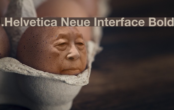 .Helvetica Neue Interface Bold Example 1