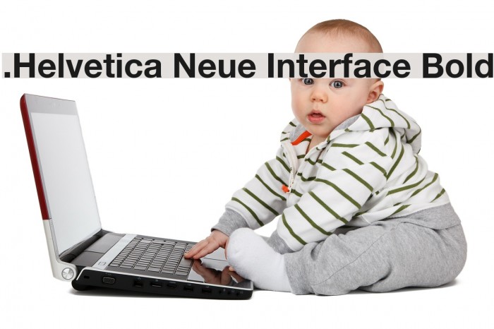 .Helvetica Neue Interface Bold Example 3