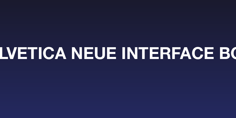 .Helvetica Neue Interface Bold Social Header