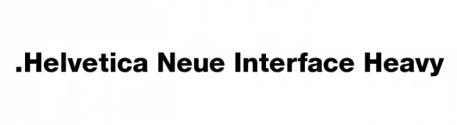 .Helvetica Neue Interface Heavy  لخطوط تنزيل