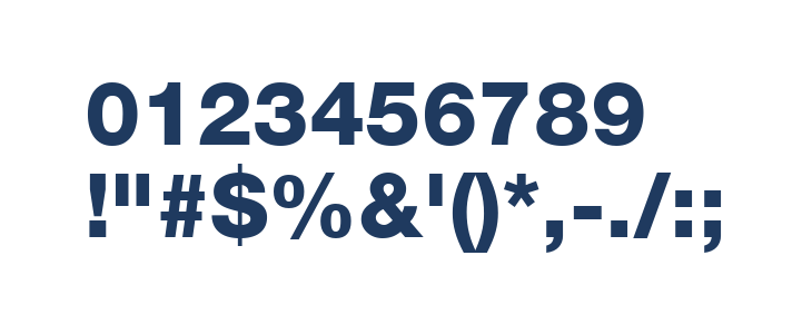 .Helvetica Neue Interface Heavy Other Characters