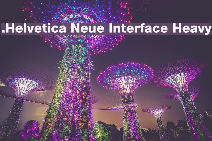 .Helvetica Neue Interface Heavy Example 1