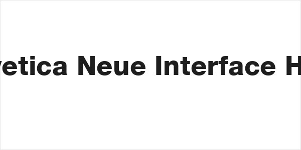 .Helvetica Neue Interface Heavy Logo