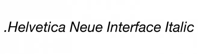 .Helvetica Neue Interface Italic  Fuentes Gratis Descargar
