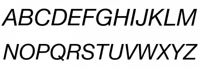.Helvetica Neue Interface Italic خط أحرف كبيرة