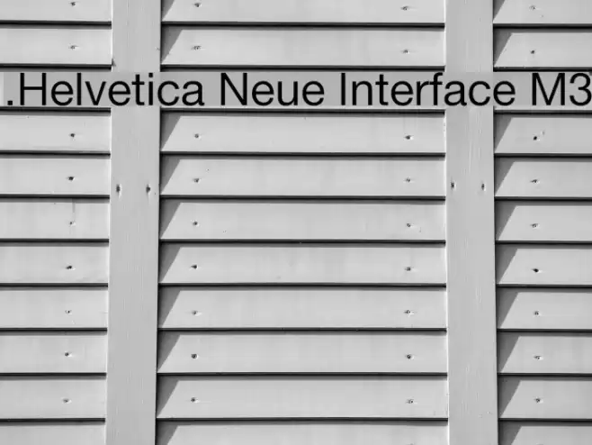 .Helvetica Neue Interface M3 Font examples