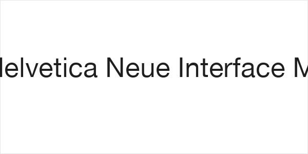.Helvetica Neue Interface M3 Logo