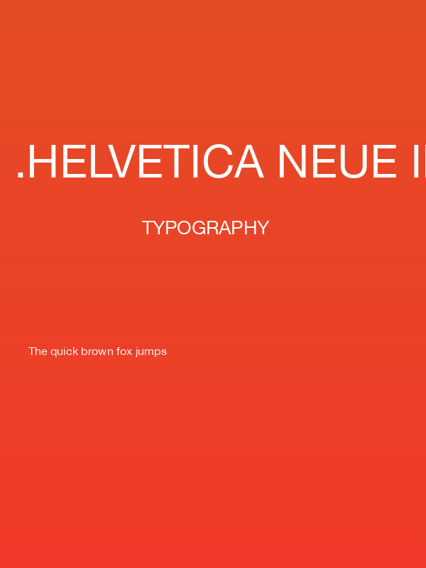 .Helvetica Neue Interface M3 Poster
