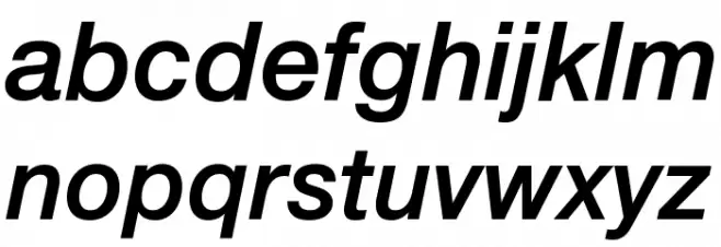 .Helvetica Neue Interface Medium Italic P4 خط أحرف صغيرة