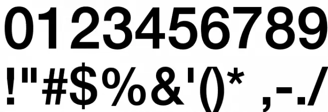 .Helvetica Neue Interface Medium P4 Font OTHER CHARS
