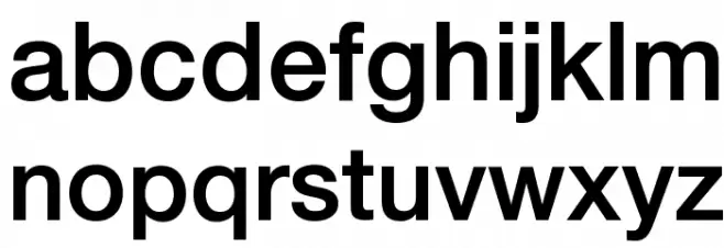 .Helvetica Neue Interface Medium P4 Font LOWERCASE