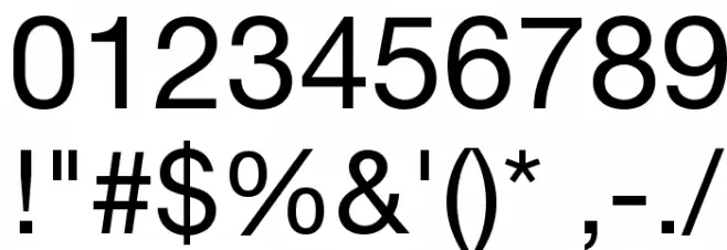 .Helvetica Neue Interface Font Alte caractere