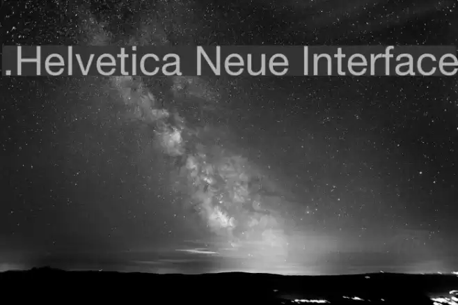 .Helvetica Neue Interface Font examples