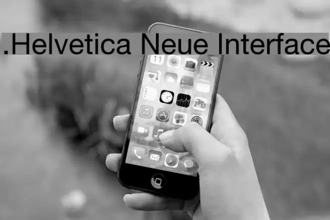 .Helvetica Neue Interface Font examples