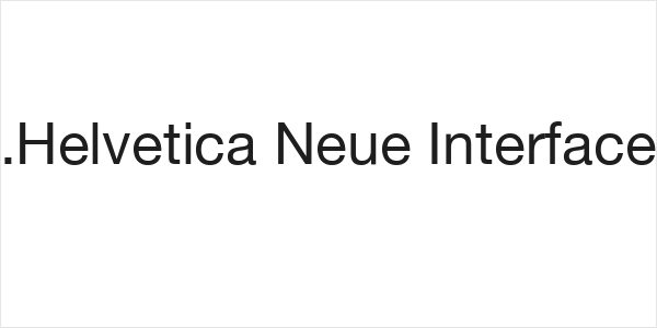 .Helvetica Neue Interface Logo