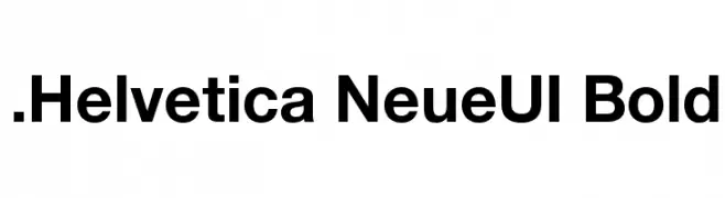.Helvetica NeueUI Bold  لخطوط تنزيل