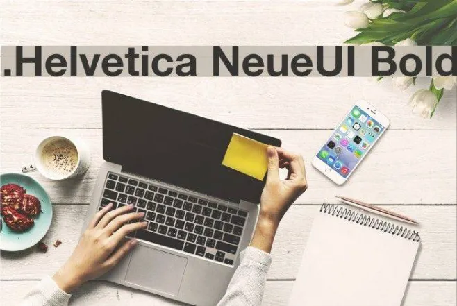 .Helvetica NeueUI Bold Example 2