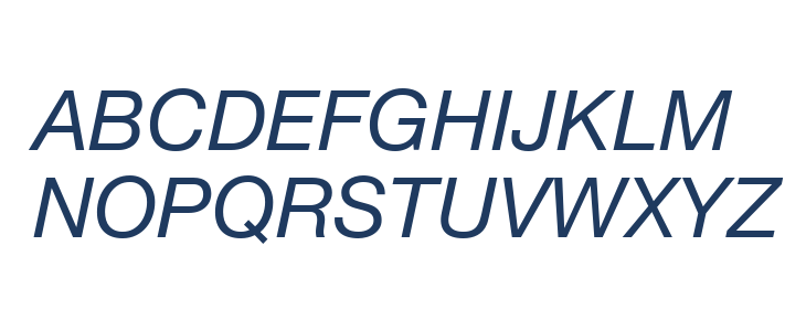 .Helvetica NeueUI Italic Uppercase