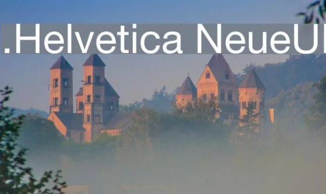 .Helvetica NeueUI Example 1