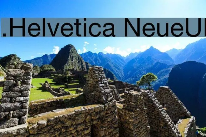 .Helvetica NeueUI Example 3