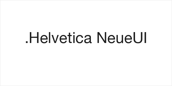 .Helvetica NeueUI Logo