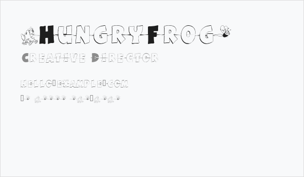 [HungryFrog] Business Card