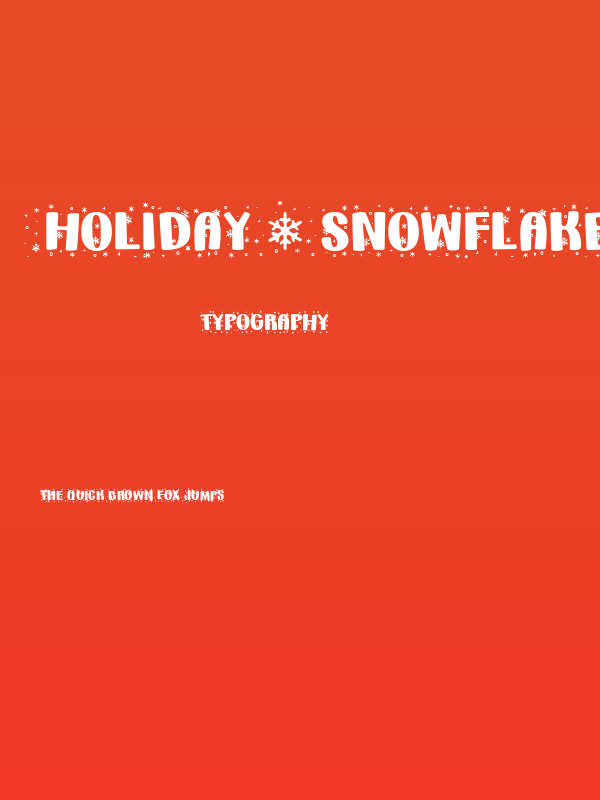 _Holiday * Snowflakes_ Regular Poster