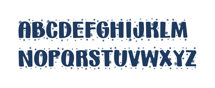 _Holiday * Snowflakes_ Regular Lowercase