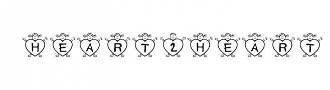 *heart2heart*  Frei Schriftart Herunterladen